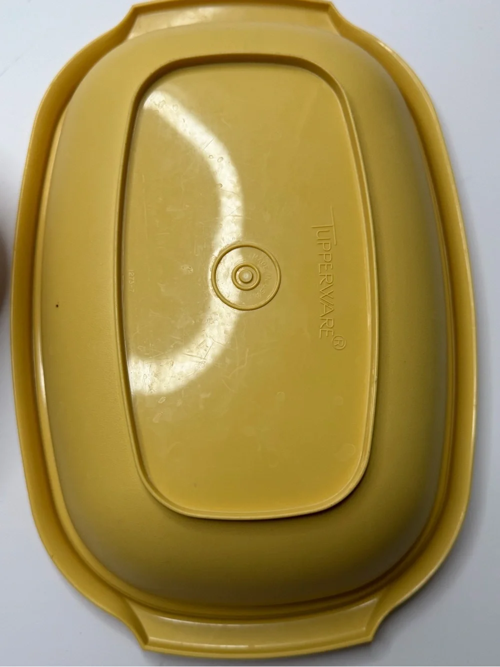 Vintage 1970's Tupperware Harvest Gold Vegetable Steamer